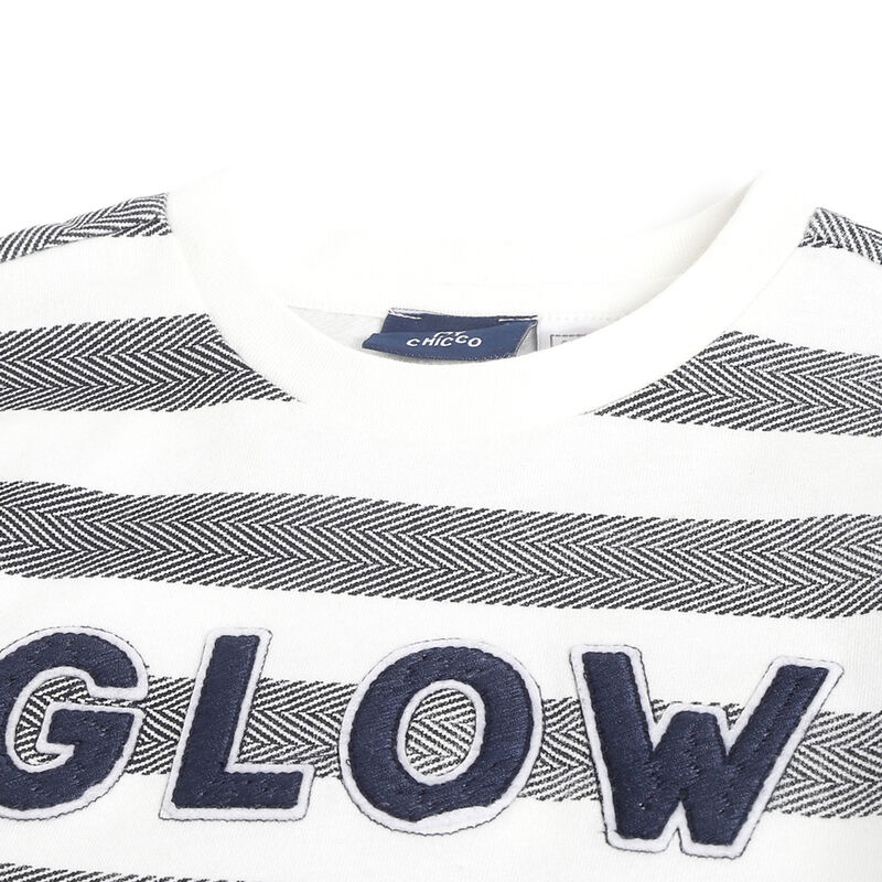 Boys Bronze Striped Long Sleeve T-Shirt image number 2